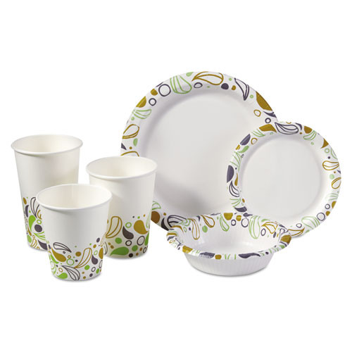 Deerfield Printed Paper Cold Cups, 12 Oz, 20 Cups/sleeve, 50 Sleeves/carton